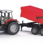 Bruder traktor Massey Ferguson 7480 + prikolica