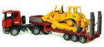 Bruder kamion Scania R-Seria + CAT buldožer