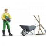 Bruder farmer zeleni kombinezon žuta majica set