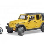 Bruder Jeep Wrangler Rubicon Unlimited s brdskim biciklom i biciklistom