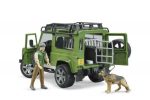 Bruder Karavan Land Rover Vagon sa šumarom i psom
