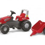 Rolly Toys traktor na pedale RT Junior crveni sa prikolicom