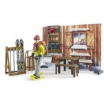 Bruder set Planinarski dom sa Snowmobilom