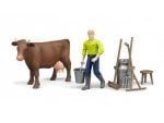 Bruder set farmer i krava