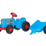 Rolly Toys traktor na pedale Classic plavi + prikolica