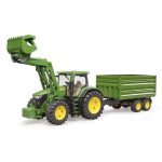 Bruder John Deere 7R 350 s prednjim utovarivačem i tandem kiper prikolicom - Slika 2