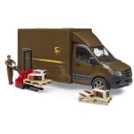 Bruder MB Sprinter UPS s vozačem, malim viličarem, paketima i 2 palete - Slika 5