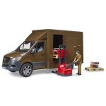 Bruder MB Sprinter UPS s vozačem, malim viličarem, paketima i 2 palete - Slika 2