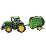 Siku John Deere 6920 sa balirkom za okrugle bale