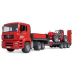 Bruder kamion MAN TGA s niskom prikolicom i teleskopskim utovarivačem Manitou - Slika 5