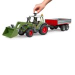 Bruder Fendt Vario 211 s prednjim utovarivačem i kiper prikolicom - Slika 3