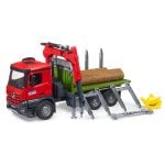 Bruder MB Arocs kamion za drva s kranom za utovar, grabilicom i 3 debla - Slika 3