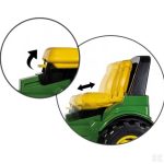 Rolly Toys Farmtrac John Deere 7310R traktor na pedale sa utovarivačem, gume na zrak, kočnice i dvije brzine Nova Verzija 2023 - Slika 4