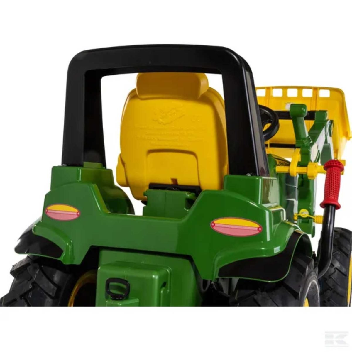 Rolly Toys Farmtrac John Deere 7310R traktor na pedale sa utovarivačem, gume na zrak, kočnice i dvije brzine Nova Verzija 2023 - Slika 8