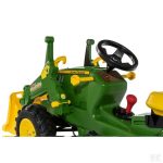 Rolly Toys Farmtrac John Deere 7310R traktor na pedale sa utovarivačem, gume na zrak, kočnice i dvije brzine Nova Verzija 2023 - Slika 6