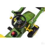 Rolly Toys Farmtrac John Deere 7310R traktor na pedale sa utovarivačem, gume na zrak, kočnice i dvije brzine Nova Verzija 2023 - Slika 5