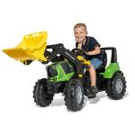 Rolly Toys Farmtrac Premium II Deutz 8280 TTV traktor na pedale sa utovarivačem - Slika 2