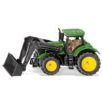 Siku traktor John Deere sa crnim prednjim utovarivačem