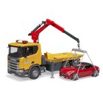 Bruder kamion tegljač Scania Super 560R s autom Roadster i svjetlosnim i zvučnim modulom - Slika 4