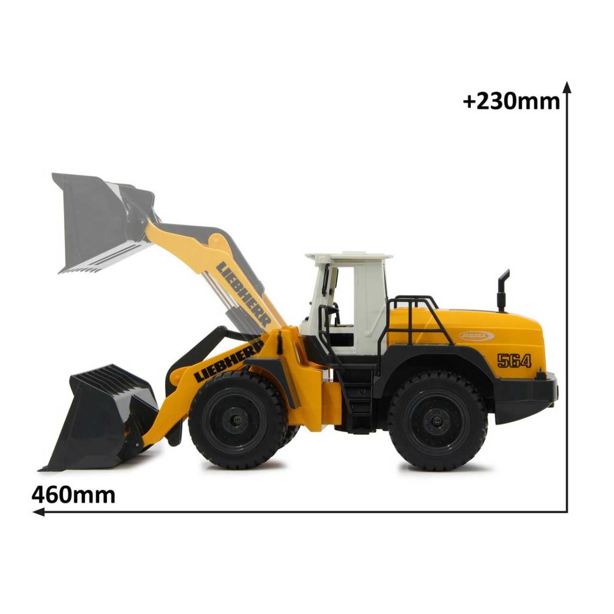 405007p Jamara Utovarivač na kotačima Liebherr 564 na daljinsko upravljanje 2,4GHz - Slika 2