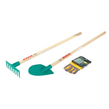 Klein set: rukavice, grablje i lopatica