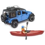 Bruder Jeep Wrangler Rubicon Unlimited s kajakom i figuricom - veslač u kajaku