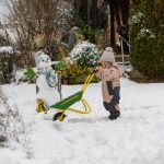 Dijete gura po snijegu Rolly Toys tačke John Deere metalne